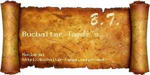 Buchalter Tamás névjegykártya