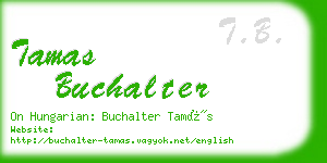 tamas buchalter business card